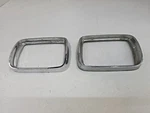 1967 Mopar Plymouth Barracuda Front Grill Turn Signal Parking Light Bezels. Fixed Price $29.99.