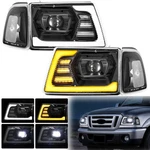 Pair Led Projecter Headlights W/led Drl Sequential For 2001-2011 Ford Ranger Blk. Fixed Price $269.99.