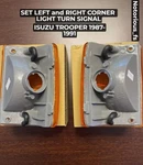 New Left + Right Corner Light Turn Signal Isuzu Trooper 1987-1991 8-94424044-1. Fixed Price $32.99.
