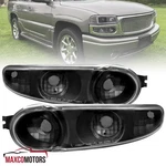 Black Bumper Lights Fits 2000-2006 Gmc Sierra Yukon Denali Driving Parking Lamps. Fixed Price $32.49.