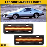 For Chevy Camaro 1982-1992 Led Front Bumper Side Marker Light Lamp Smoked Amber. Fixed Price $18.99.