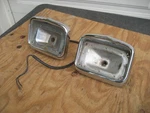 1956 Chevy Parking Lamp Turn Signal Housing Bezels-pair. Fixed Price $64.95.