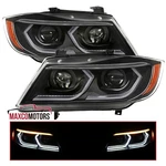 Black Fits 2006-2011 Bmw E90 E91 323i 325i 330i Sedan Led Projector Headlights. Fixed Price $385.49.