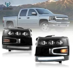 Pair Vland Led Headlights For 2007-2013 Chevy Silverado 1500 2500 3500hd Black. Fixed Price $370.00.