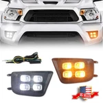 Fit 2012-2015 Toyota Tacoma 4-eyes Drl Led Fog Lights Amber Turn Signal Lamps. Fixed Price $54.99.
