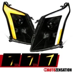 Fit 2010-2016 Cadillac Srx Black Smoke Projector Headlights Led Drl Sequential. Fixed Price $284.99.