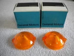 1963 - 1967 Corvette Nos Pair Parking Light Lenses Lens Gm. Fixed Price $38.98.