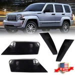 Combo Smoked Bumper Signal +bumper Side Marker Lights For 2008-2012 Jeep Liberty. Fixed Price $59.99.