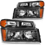 For 2004-2012 Chevy Colorado Gmc Canyon Headlight Assembly Black Housing L+r. Fixed Price $76.99.