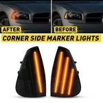 For 2006-2010 Dodge Charger Smoke Dynamic Led Side Signal Marker Light Corner 2x. Fixed Price $30.39.