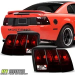 1999-2004 Ford Mustang Red Smoked Tail Lights Rear Brake Lamps Pair Left+right. Fixed Price $78.99.