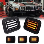 For 03-09 Hummer H2 Amber White Front Bumper Led Drl Turn Signal Lights 15060529. Fixed Price $73.99.