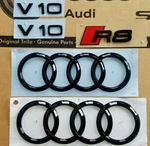 Original Black Rings Audi R8 Spyder From 2016 V10 Gt Logo Lettering. Fixed Price $291.10.
