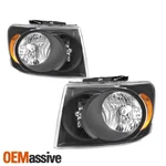 Black Fits 2007 2008 2009 Dodge Durango Headlights Lamps Lights Left+right. Fixed Price $144.99.
