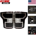 Tail Lights Pair For Ford F-150 2018-2020 Smoked Black Halogen W Bulbs. Fixed Price $129.98.