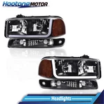 Led Drl Black Headlights W/ Bumper Lamps 4pcs Fit For 1999-2007 Gmc Sierra Yukon. Fixed Price $80.36.