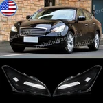 For Infiniti M25 M35h M37 M56 2011-2013 L&r Side Headlight Lens Cover Clear Pair. Fixed Price $185.99.