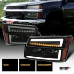Fit 2004-2012 Colorado Canyon Smoke Led Bar Headlights+sequential Corner Lamps. Fixed Price $168.99.