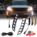 For 2016-19 Ford Explorer Front Bumper Switchback Led Drl Turn Signal Lights Kit. Fixed Price $49.99.