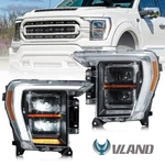 Vland Full Led Headlights For Ford F-150 2021-2023 Projector Front Lamps Lh+rh. Fixed Price $562.49.