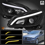 Black Fits 2012-2014 Mercedes-benz W204 C300 Projector Headlights Sequential Led. Fixed Price $417.38.