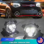 Upgrade Led Fog Light For 2014-2016 Kia Soul Drl Daytime Running Lamp Assembly. Fixed Price $99.99.
