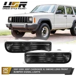 Depo Oe-style Smoke Front Bumper Signal Lights For 1997-2001 Jeep Cherokee Xj. Fixed Price $49.95.