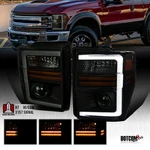 Fit 2008-2010 Ford F250 F350 Superduty Smoke Projector Headlights Led Sequential. Fixed Price $184.23.