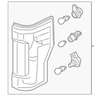Genuine Ford Tail Light Assembly Lc3z-13404-c. Fixed Price $280.68.