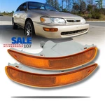 For 1993-1997 Toyota Corolla Front Bumper Light Lamp Yellow Pair Set Left+right. Fixed Price $36.94.