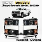 For 2015-2019 Chevy Silverado 2500hd 3500hd Halogen Headlight Pair Left&right. Fixed Price $304.99.