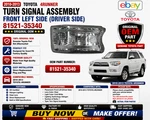 2010-13 Toyota 4runner Turn Signal Assembly Front Left Side 81521-35340 A2. Fixed Price $29.99.