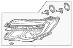Genuine Honda Headlight Assembly L 33150-tg7-a02. Fixed Price $749.07.