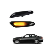 2pcs Dynamic Sequential Led Side Marker Light Turn Signal For Bmw E46 Black. Fixed Price $29.98.