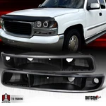 Fit 1999-2006 Gmc Sierra Yukon Xl 1500 Bumper Lights Signal Parking Lamps Black. Fixed Price $28.19.