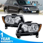 2pcs Black Housing Headlamps Headlights W/amber Reflector For 11-17 Jeep Compass. Fixed Price $71.90.