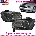 For 2013-2014 Ford Mustang Black Housing Left Right Headlights Assembly Pair. Fixed Price $246.99.
