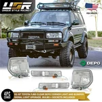 4pcs Depo Clear Corner + Bumper Lights For 1991-1997 Toyota Land Cruiser Fj80. Fixed Price $124.96.