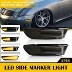 Led Amber Front Side Bumper Marker Light For 03-07 Infiniti G35 Coupe Smoke A. Fixed Price $8.54.