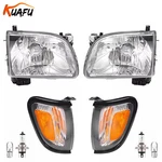 Kuafu Headlights Corner Lights W/bulbs Left & Right Side For Toyota Tacoma 01-04. Fixed Price $64.35.