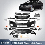 For 2011 2012 2013 2014 Chevy Cruze W/ Fog Light Front Bumper Cover Grille Kit. Fixed Price $320.11.