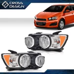 Headlight Left Right Lamp Fit For 2012-2016 Chevy Sonic Chrome Amber Halogen. Fixed Price $62.48.
