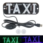 Nskanqi Taxi Light,dual Colors Led Sign Decor, 2 Usb, Blue And Green. Fixed Price $23.99.