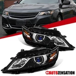 Projector Headlights Fit 2014-2020 Chevy Impala Slick Black Halogen Head Lamps. Fixed Price $138.99.