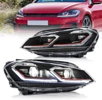 Vland Full Led Headlights Fit Volkswagen Golf Mk7.5 2018-2021 Halogen Version. Fixed Price $399.99.