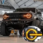 For 2021-2024 Ford Bronco Headlights Upgrades Led Amber Halo Drl Vland Lamps L+r. Fixed Price $564.99.