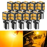 10x Auxito Amber Yellow 168 194 W5w Interior Light Side Marke 3000k Led Bulb. Fixed Price $14.24.