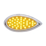 39 Amber Led Teardrop Turn Signal Light W/ Chrome Bezel - Lens. Fixed Price $40.99.