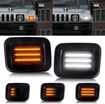 Led Drl Turn Signal Lights For 2003-2009 Hummer H2 Amber White Front Bumper. Fixed Price $75.99.