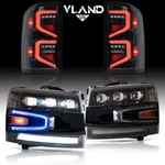 Vland Led Headlights+tail Lights For 2007-2013 Chevy Silverado1500 2500hd 3500hd. Fixed Price $768.00.